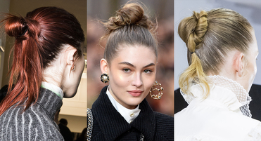 dry shampoo topknot